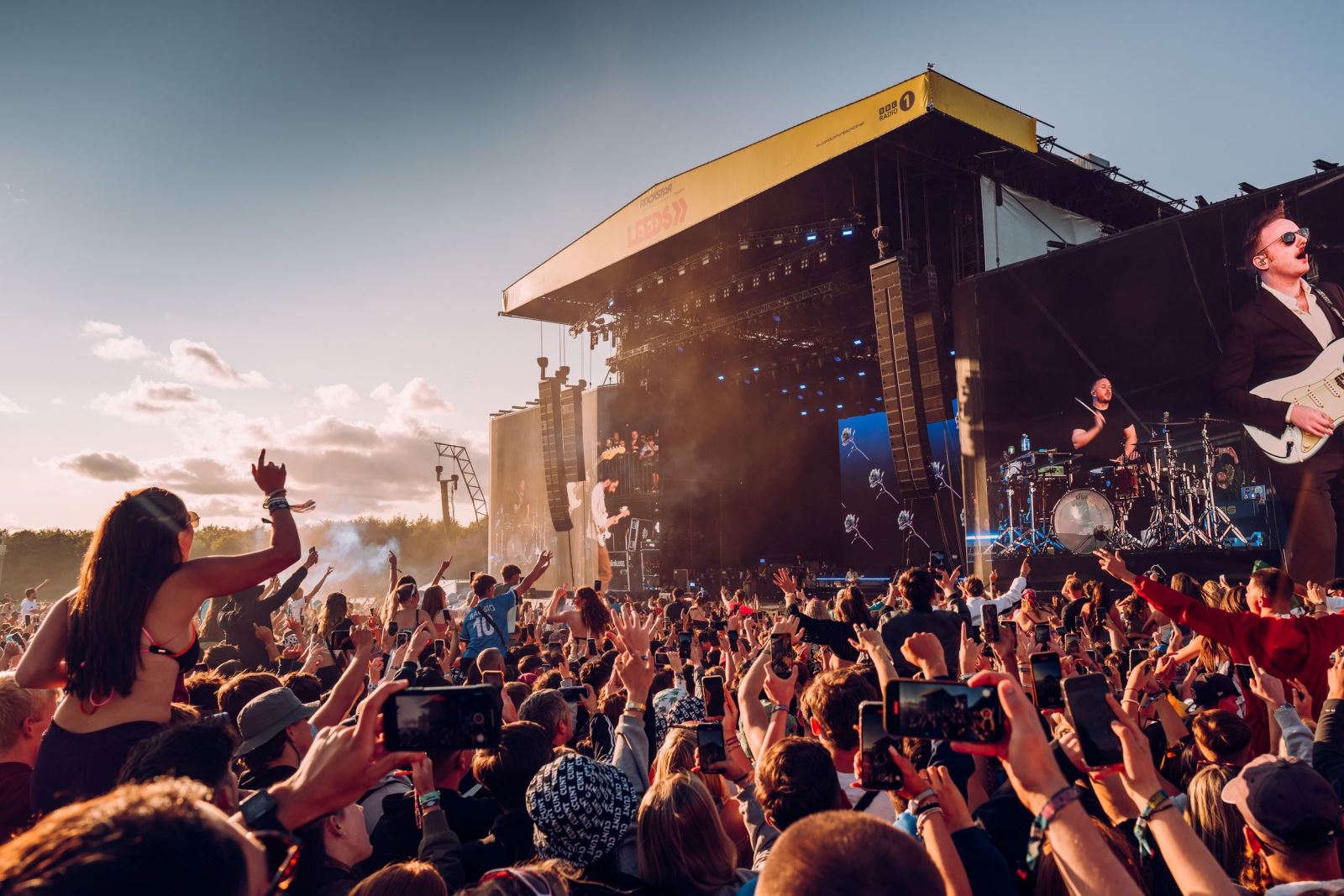Reading Festival stage and crowd